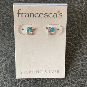 Francesca’s Sterling Silver Elephant Stud Earrings